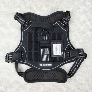 Bumbin Tactical No-Pull Black Dog Harness Size Small